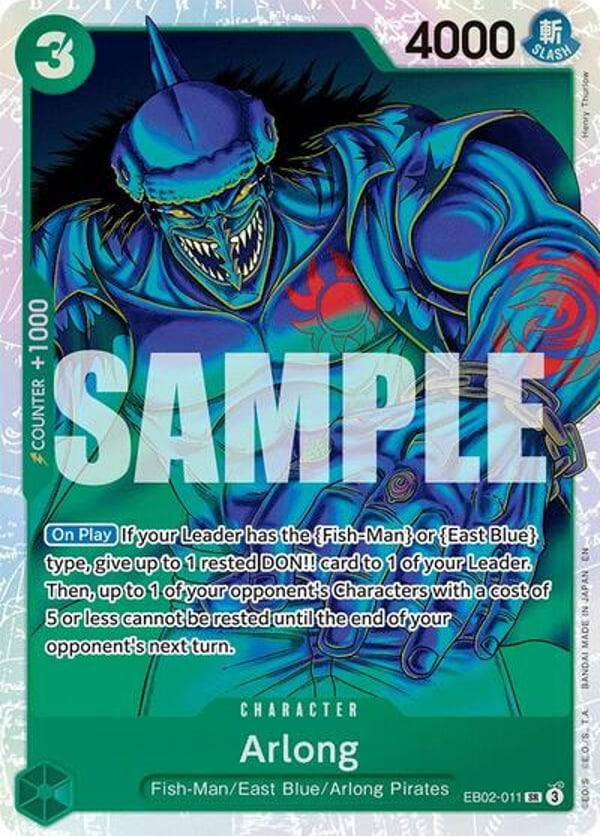 Arlong EB02-011 — English EB-02 printing
