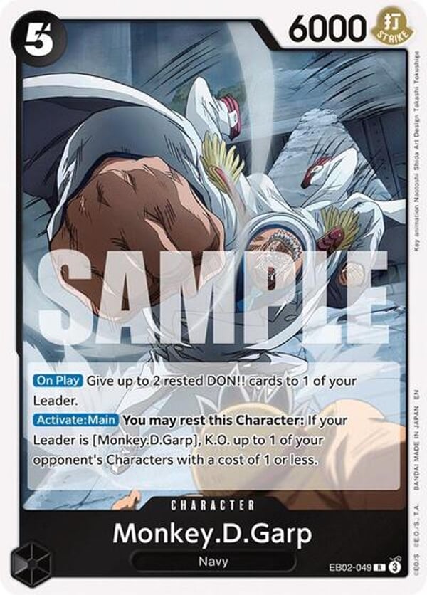 Monkey.D.Garp EB02-049 — English EB-02 printing
