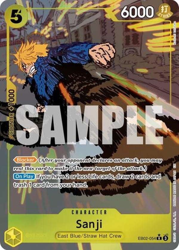 Sanji (Alternate Art) EB02-054 — English EB-02 printing
