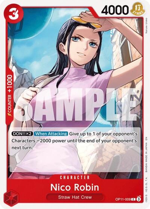 Nico Robin OP11-009 — English OP-11 printing