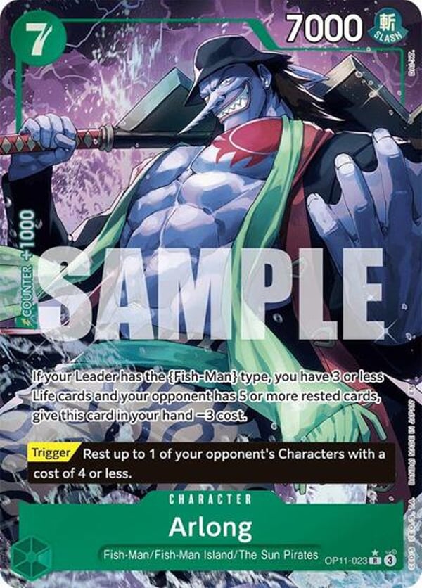 Arlong (Alternate Art) OP11-023 — English OP-11 printing