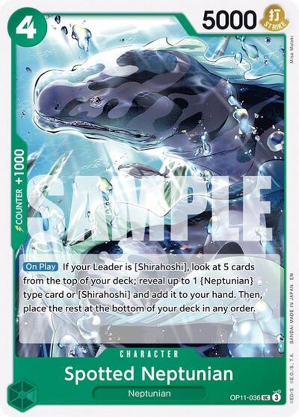 Spotted Neptunian OP11-036 — English OP-11 printing