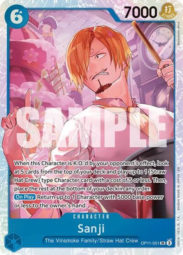 Sanji OP11-051 — English OP-11 printing