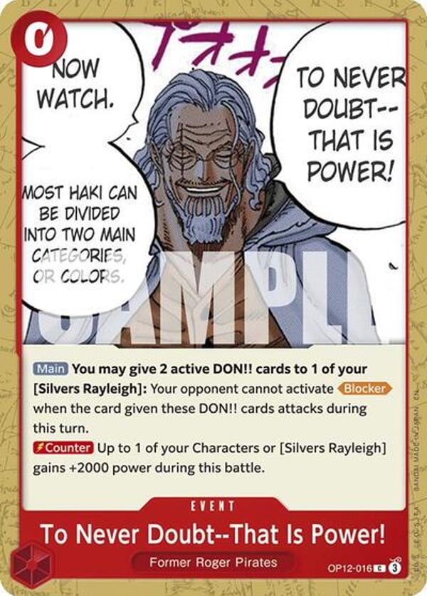 To Never Doubt--That Is Power!