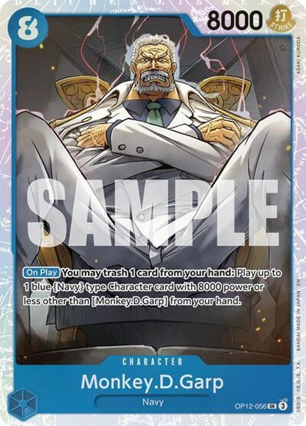 Monkey.D.Garp OP12-056 — English OP-12 printing