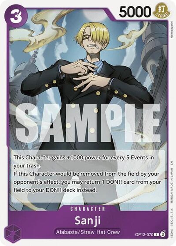 Sanji (070) OP12-070 — English OP-12 printing