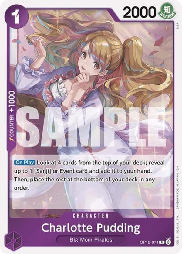 Charlotte Pudding OP12-071 — English OP-12 printing