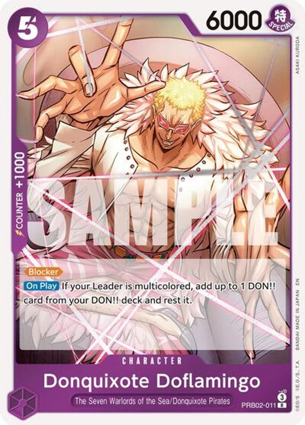 Donquixote Doflamingo PRB02-011 — English PRB-02 printing