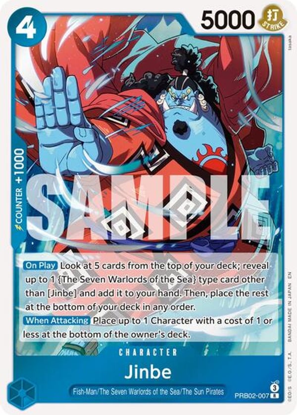 Jinbe PRB02-007 — English PRB-02 printing