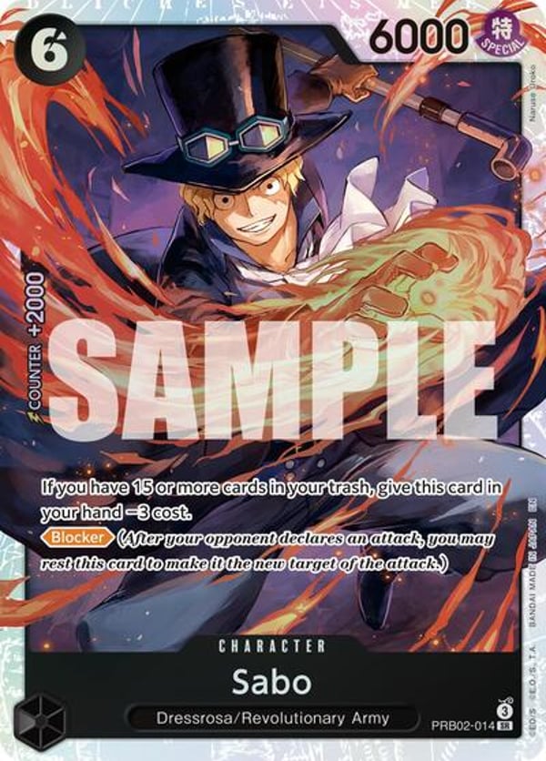 Sabo PRB02-014 — English PRB-02 printing