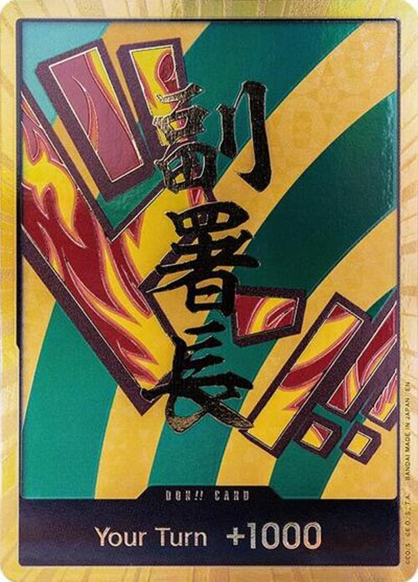 DON!! Card (Hannyabal) (Gold)  — English PRB-02 printing