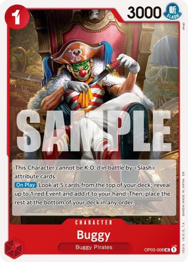 Buggy (Reprint) OP03-008 — English PRB-02 printing
