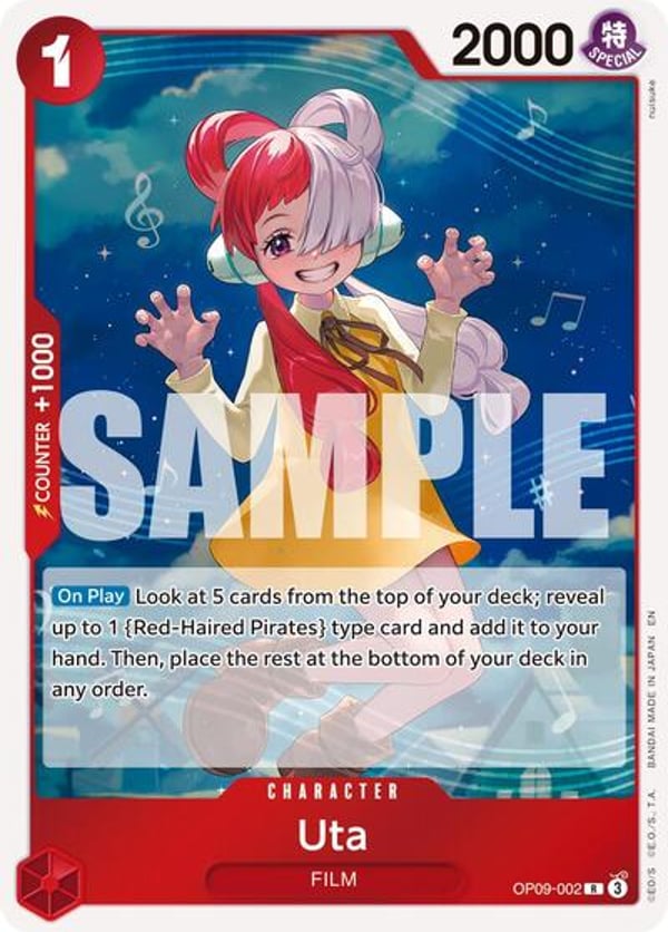 Uta (Reprint) OP09-002 — English PRB-02 printing