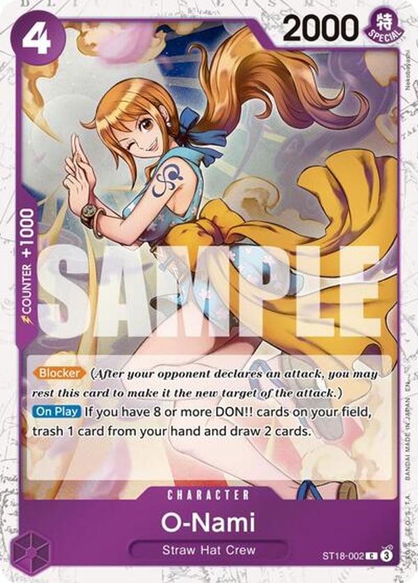 O-Nami (Pirate Foil) ST18-002 — English PRB-02 printing