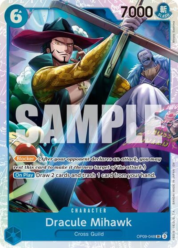 Dracule Mihawk (Reprint) OP09-048 — English PRB-02 printing