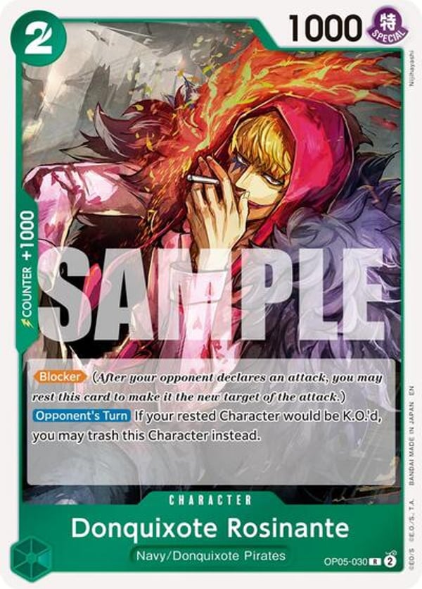 Donquixote Rosinante (Reprint) OP05-030 — English PRB-02 printing