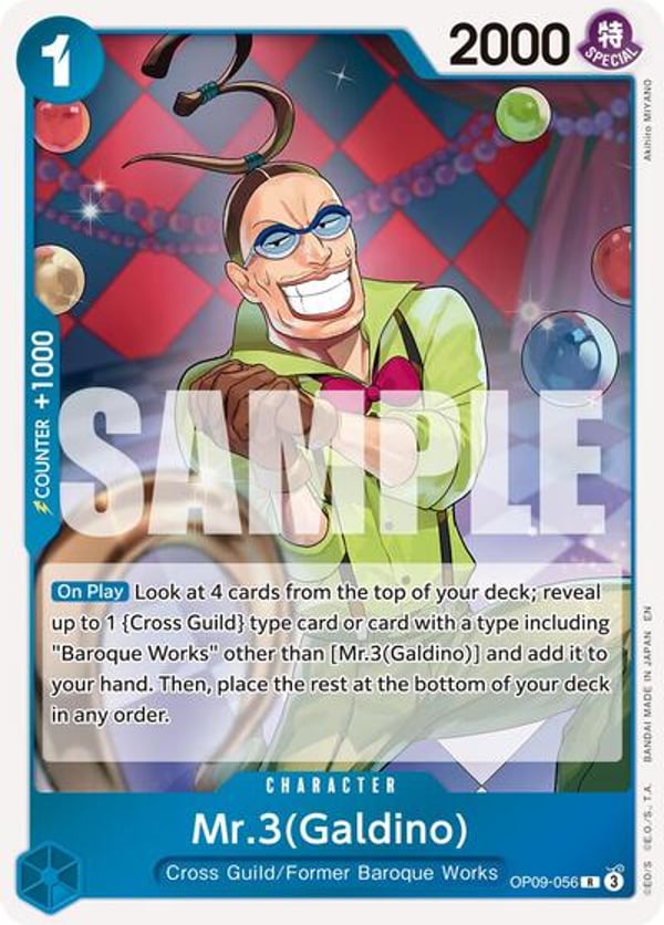 Mr.3(Galdino) (Reprint) OP09-056 — English PRB-02 printing