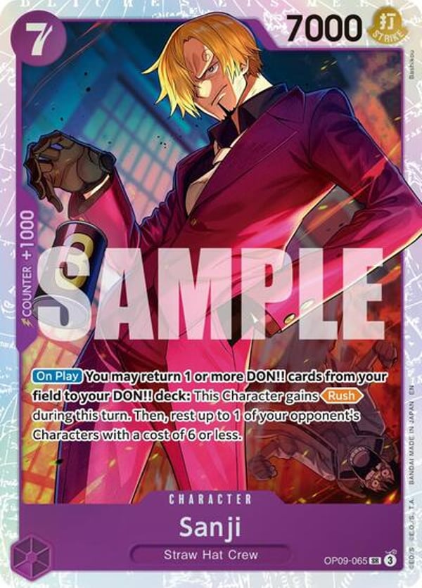 Sanji (Reprint) OP09-065 — English PRB-02 printing
