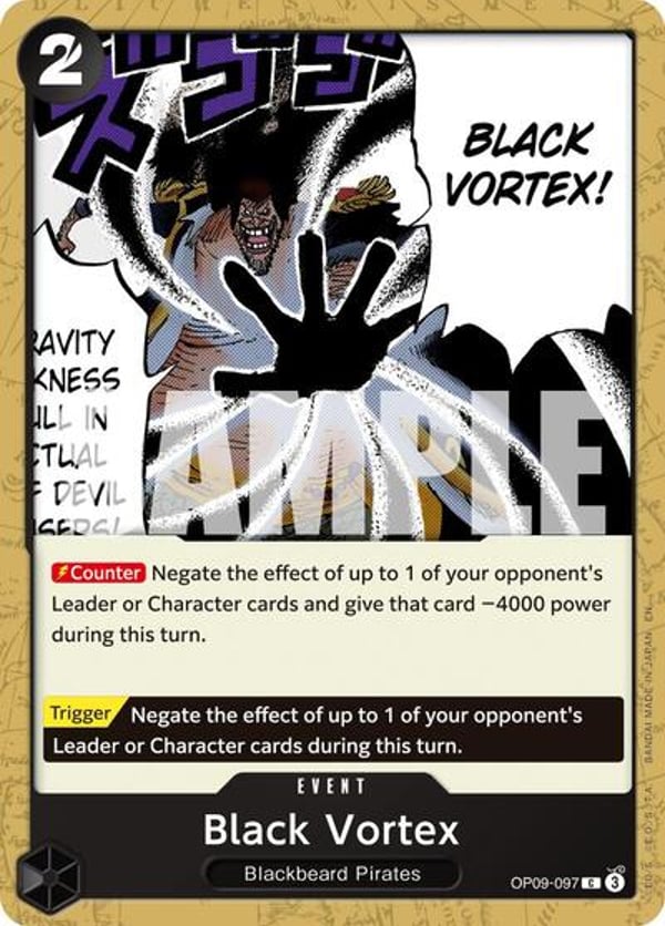 Black Vortex (Reprint) OP09-097 — English PRB-02 printing