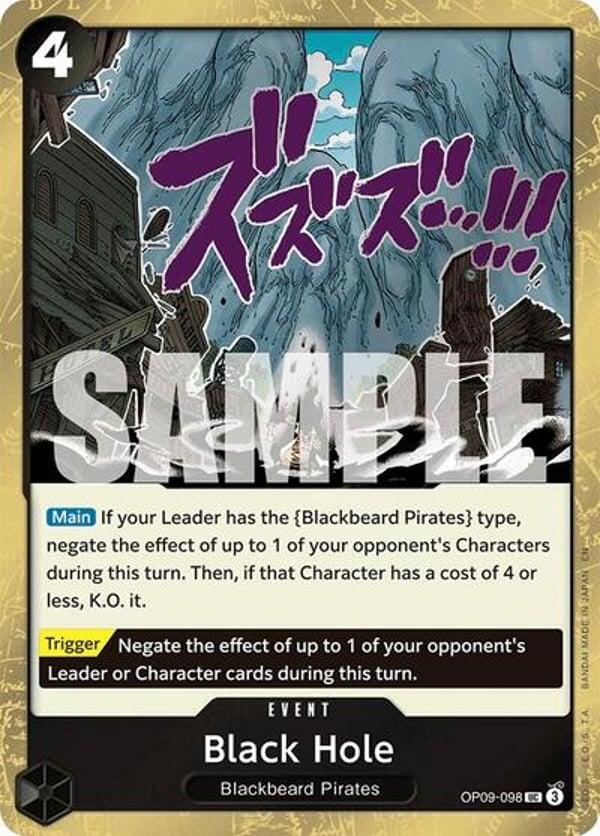 Black Hole (Pirate Foil) OP09-098 — English PRB-02 printing
