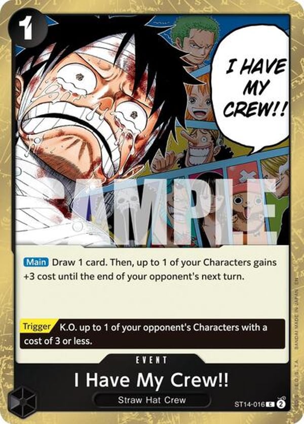 I Have My Crew!! (Pirate Foil) ST14-016 — English PRB-02 printing