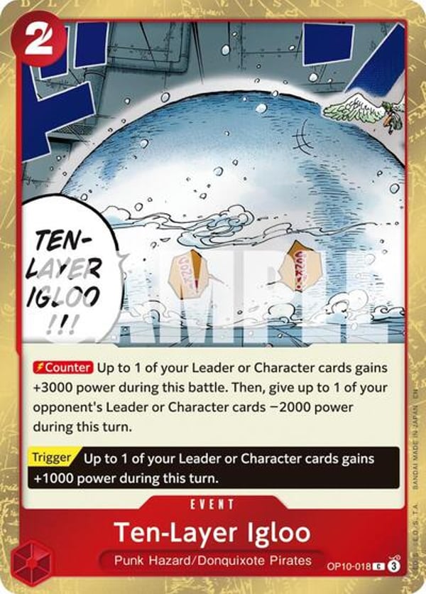 Ten-Layer Igloo (Pirate Foil) OP10-018 — English PRB-02 printing