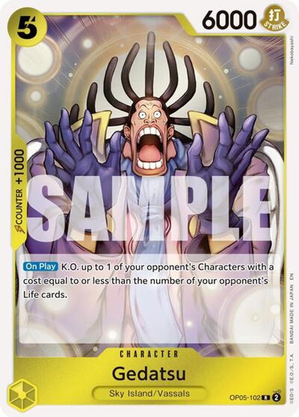 Gedatsu (Reprint) OP05-102 — English PRB-02 printing