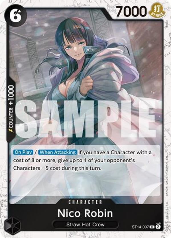 Nico Robin (Pirate Foil) ST14-007 — English PRB-02 printing