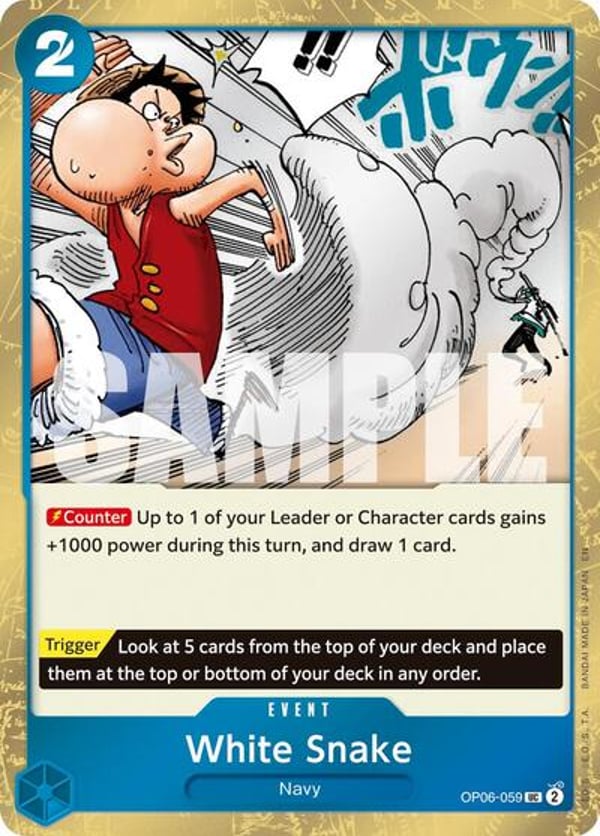 White Snake (Pirate Foil) OP06-059 — English PRB-02 printing