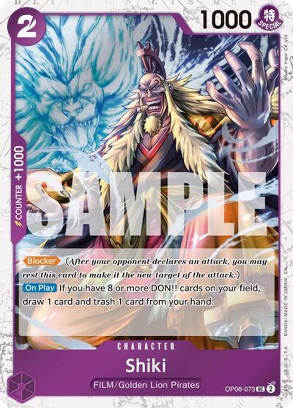 Shiki (Pirate Foil) OP06-073 — English PRB-02 printing