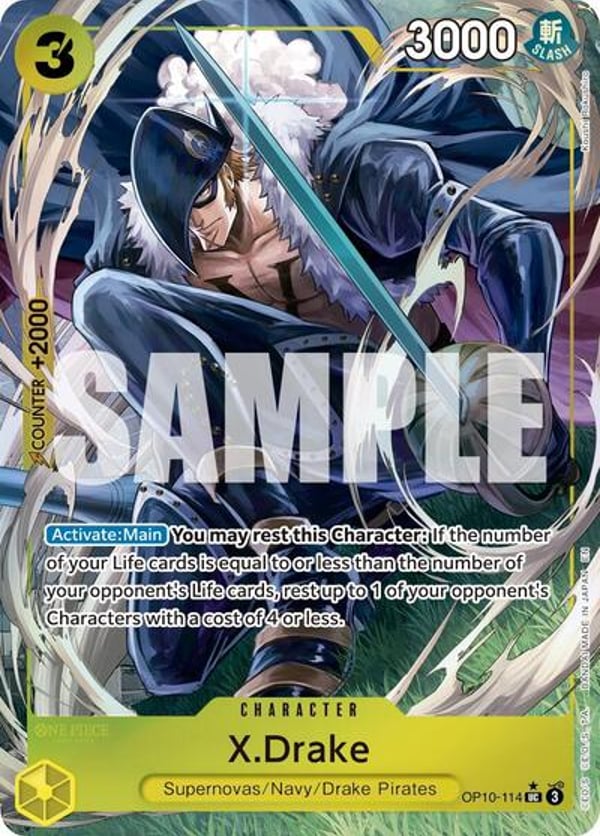 X.Drake (Alternate Art) OP10-114 — English PRB-02 printing