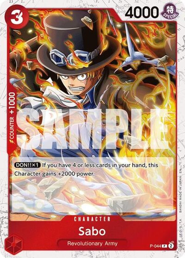Sabo (Pirate Foil) P-044 — English PRB-02 printing