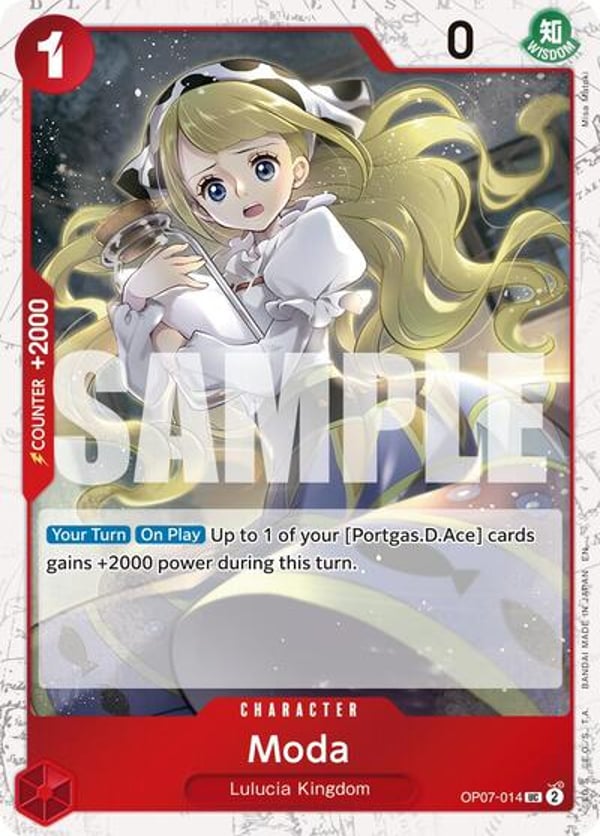 Moda (Pirate Foil) OP07-014 — English PRB-02 printing