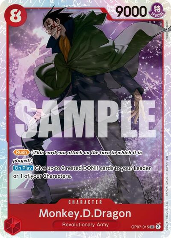 Monkey.D.Dragon (Reprint) OP07-015 — English PRB-02 printing