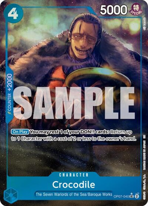 Crocodile (Alternate Art) OP07-040 — English PRB-02 printing
