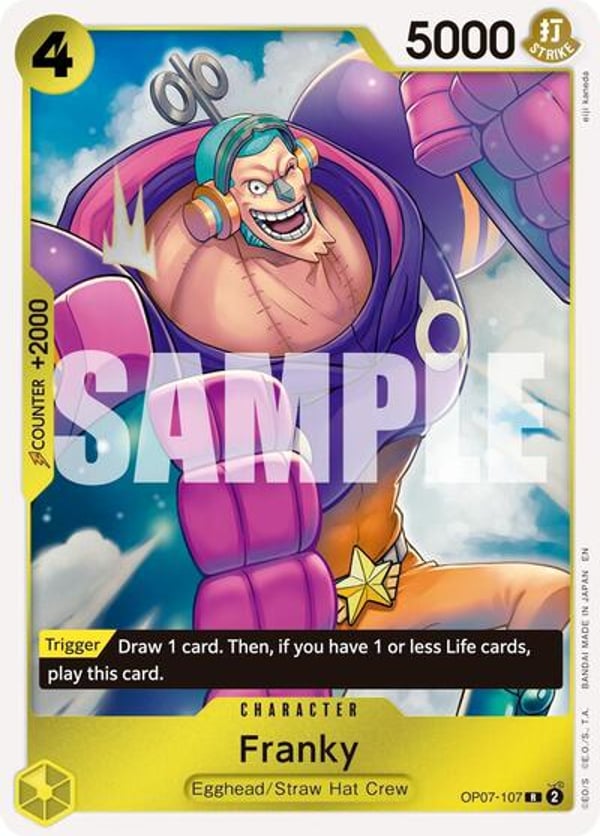 Franky (Reprint) OP07-107 — English PRB-02 printing