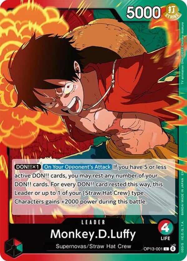 Monkey.D.Luffy (001) OP13-001 — English OP-13 printing