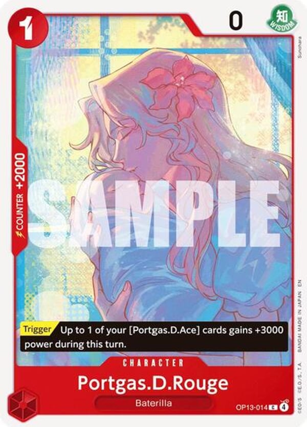 Portgas.D.Rouge OP13-014 — English OP-13 printing