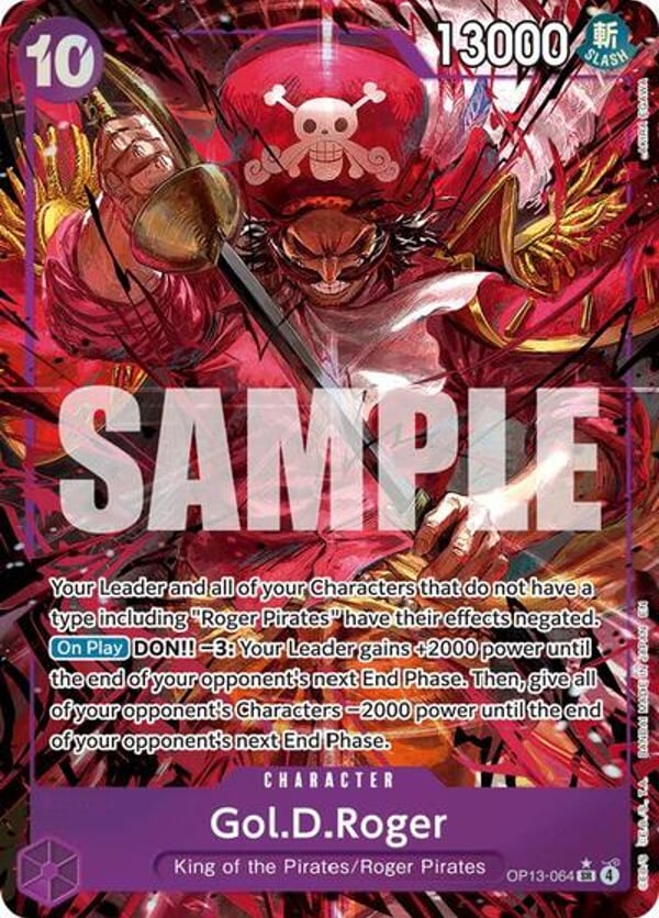 Gol.D.Roger (064) (Alternate Art) OP13-064 — English OP-13 printing