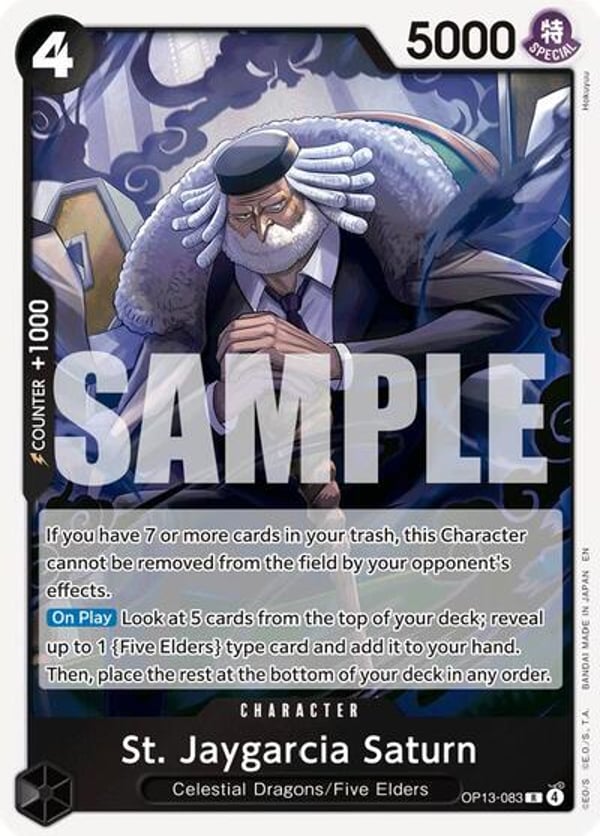 St. Jaygarcia Saturn OP13-083 — English OP-13 printing