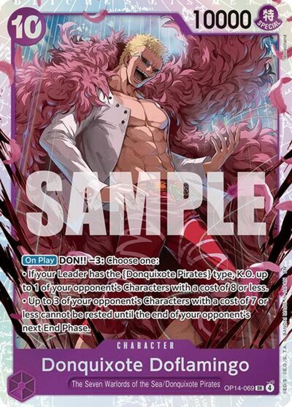 Donquixote Doflamingo OP14-069 — English OP-14 printing