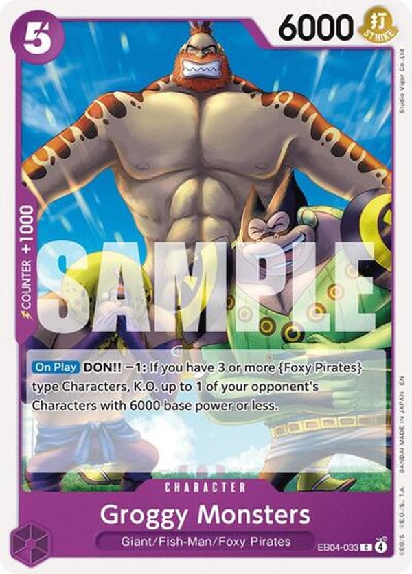Groggy Monsters EB04-033 — English OP-14 printing