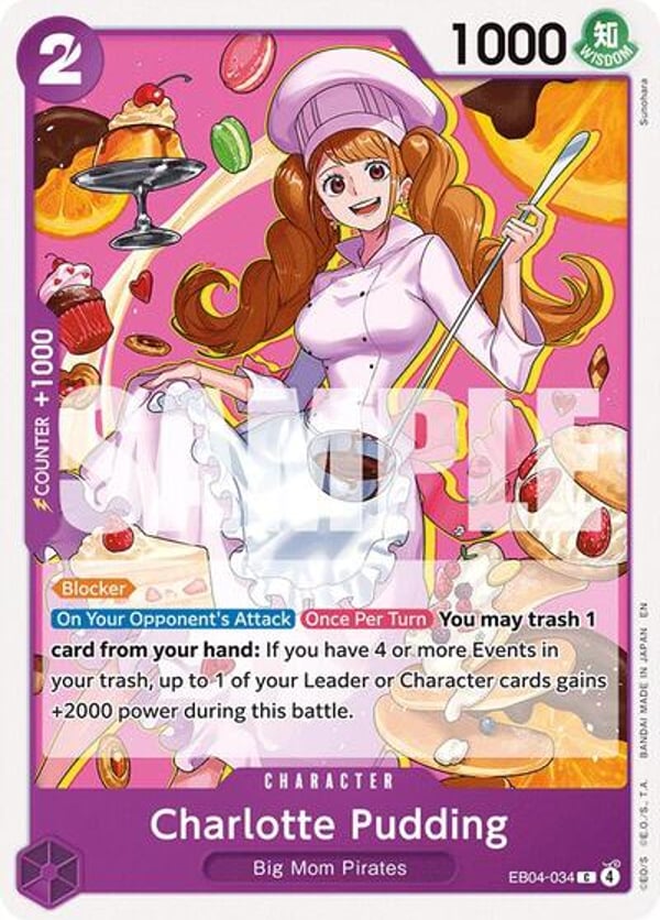 Charlotte Pudding EB04-034 — English OP-14 printing