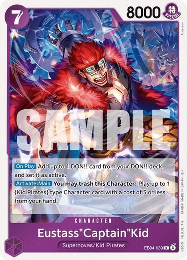 Eustass"Captain"Kid EB04-039 — English OP-14 printing