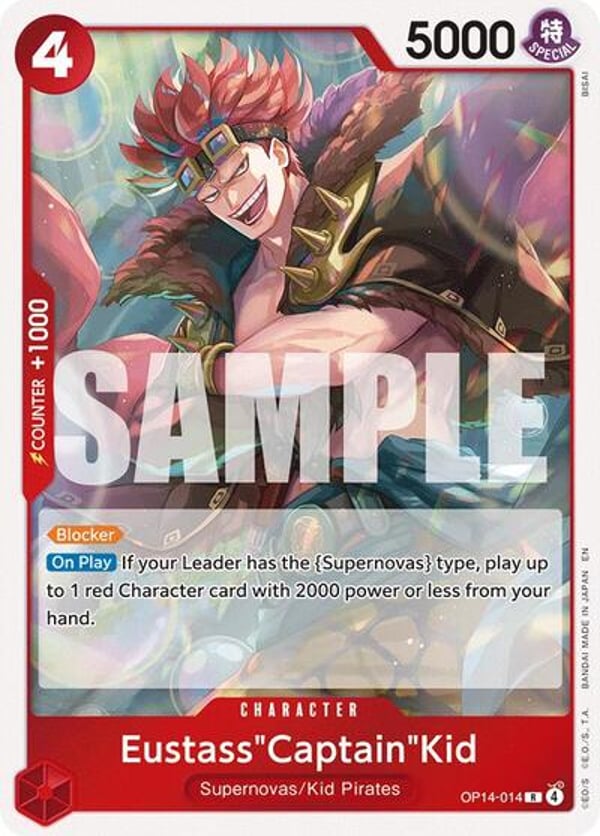 Eustass"Captain"Kid OP14-014 — English OP-14 printing
