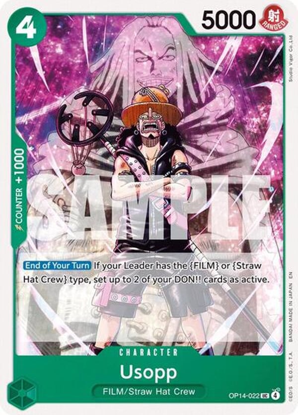 Usopp OP14-022 — English OP-14 printing