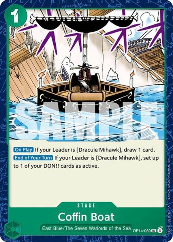 Coffin Boat OP14-039 — English OP-14 printing