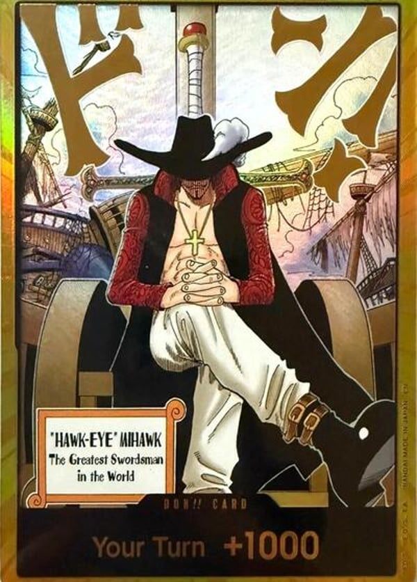 DON!! Card (Dracule Mihawk) (Gold)