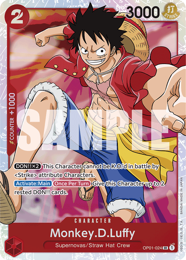 Monkey.D.Luffy (PRB-01 Reprint) OP01-024 — English PRB-01 printing