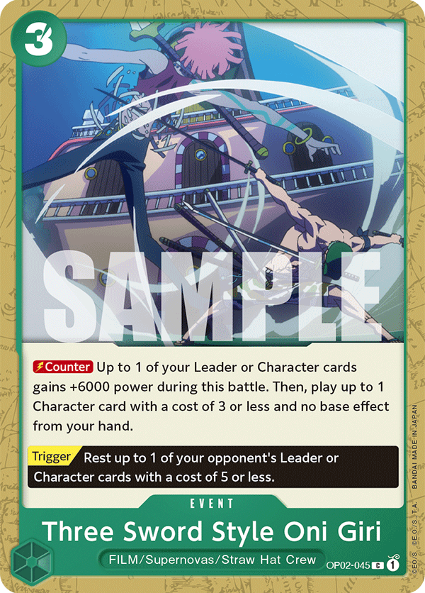 Three Sword Style Oni Giri (ST-11 reprint)